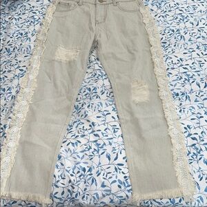 S POL lace jeans
